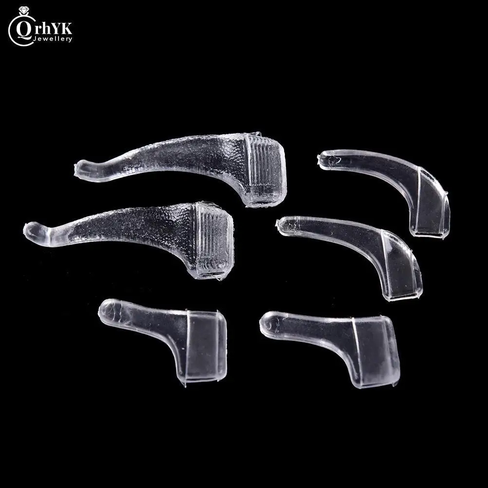 10pairs/set Ear Grip Hooks Anti-slip Holder Silicone Glasses Ear Hooks Tip Eyeglasses Grip For Eyeglasses Eyewear Accessories