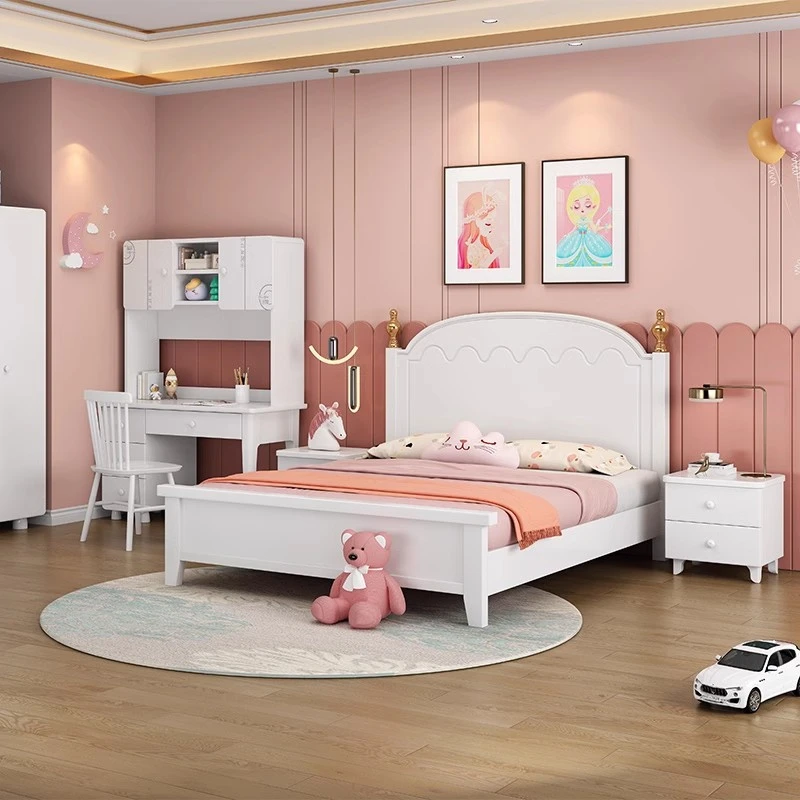 High Quality Kids' Cribs Children Beds Bedroom Furniture for Girl Room