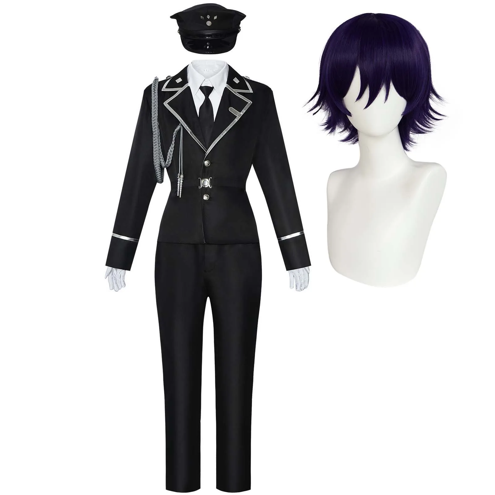 

Man Halloween Sweet Punishment Watashi Wa Kanshu Senyou Pet Guard Aki Myojin Cosplay Costume