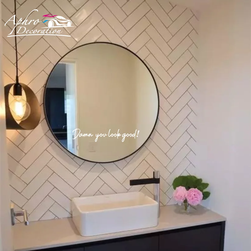 Stiker Cermin Cantik Dekorasi - Home Goods Bathroom Mirrors ulasan dan harga