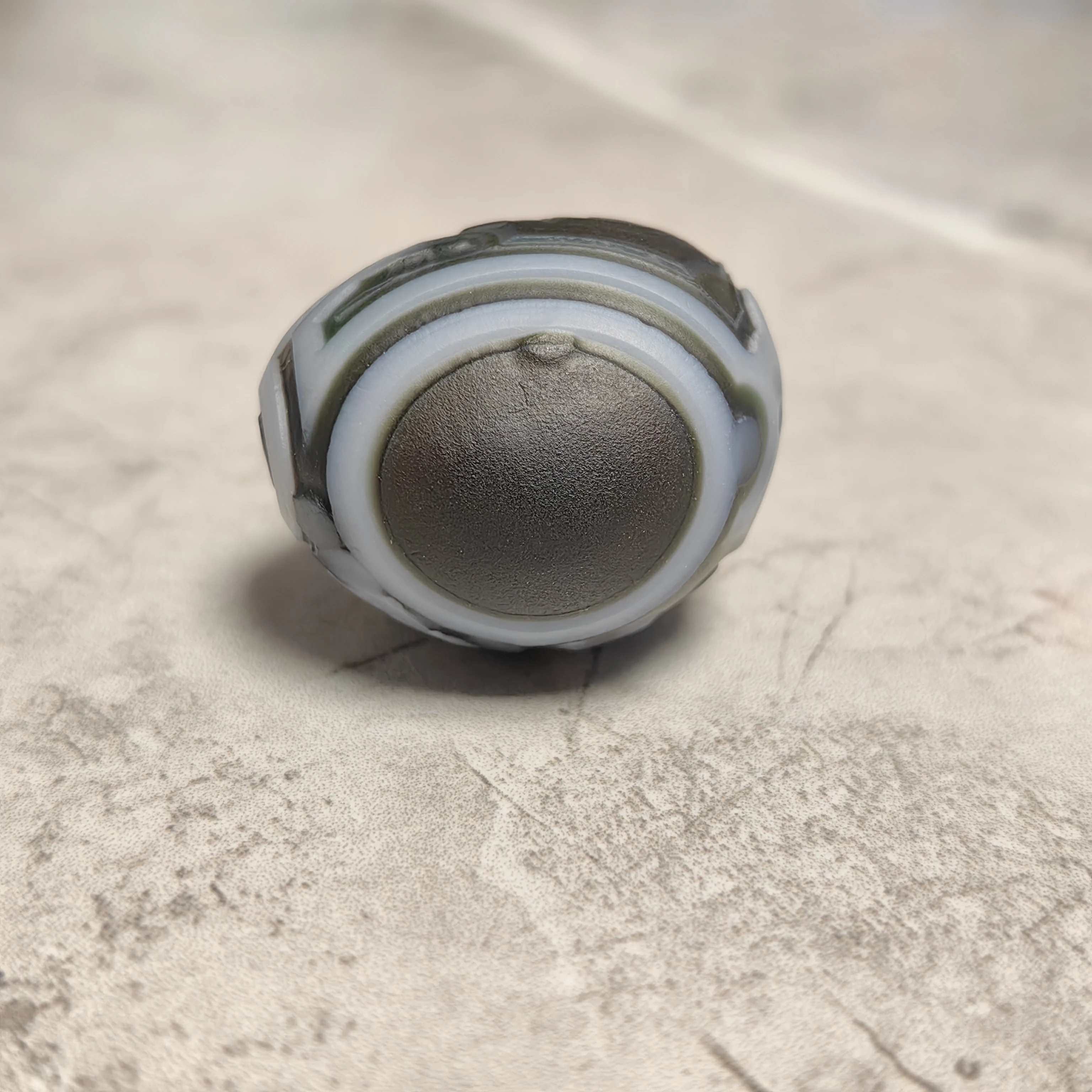 Natural Tibetan Dzi Agate Eye Bead Gobi Rock Mineral Specimen Palm Stone Jewelry Making Bracelet Necklace DIY Gift Accessory - view 3