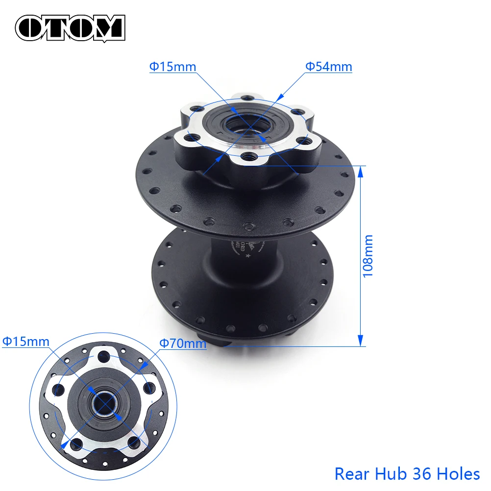 OTOM 36 Holes Wheel Hub Front Rear Bearing Oil Seals For Sur-Ron Light-bee and Other Electric Off-Road Motorcycles Vehicle Bikes