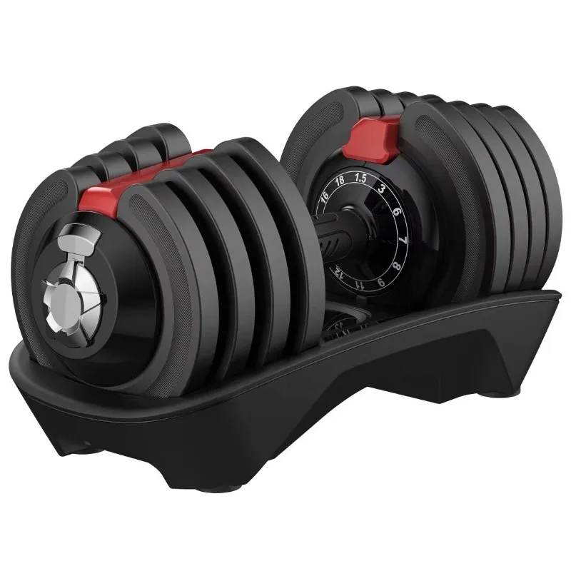

3-In-1 Multi-Functional Adjustable Dumbbell Compact Design For Home Strength Training And Fitness Workout
