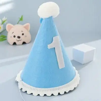 

1St Decor Kids Hats Birthday Photo Prop Headwear First Party Headwear Kids Party Hats Birthday Hat Headband