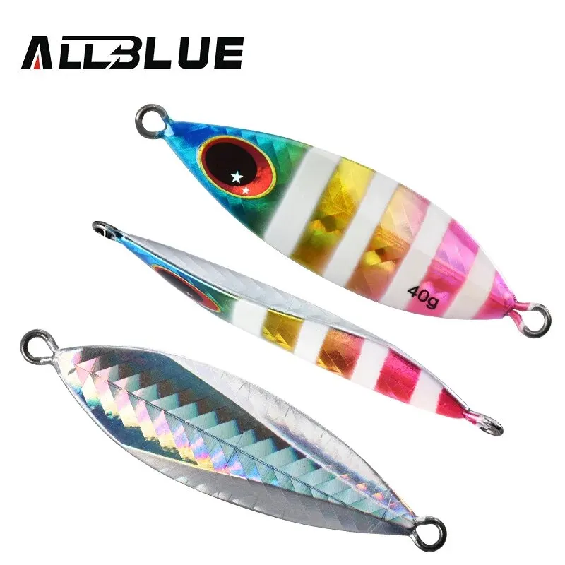 ALLBLUE ATLAS Metal Jig Spoon Lure 20G 30G 40G 60G Artificial Bait Shore Slow Jigging Super Hard Bass Fishing Tackle