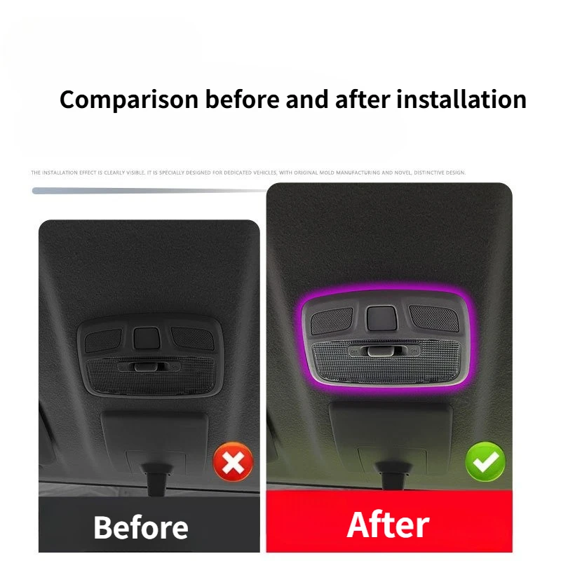 For Suzuki Jimny (Five-Door Version) Car Roof Surround Ambient Lights Welcome Lights Atmosphere Lights Car Interior Accessories