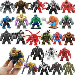 Marvel Adult Toy Block Anime Figure Superhero Series Small Particle Puzzle Doll 7cm Children's Puzzle Toy Birthday Gift