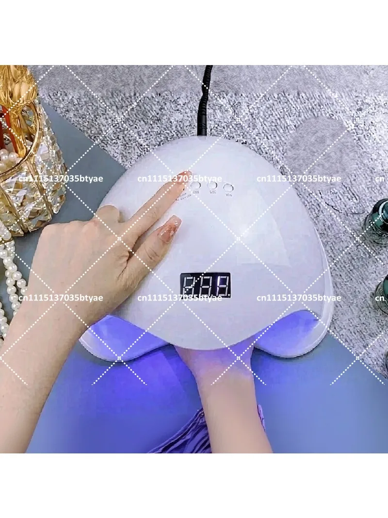 SUN5 Plus Nail Lamp LED UV Dryer for Gel Polish, Painless Fast Curing, Professional Nail Art Light