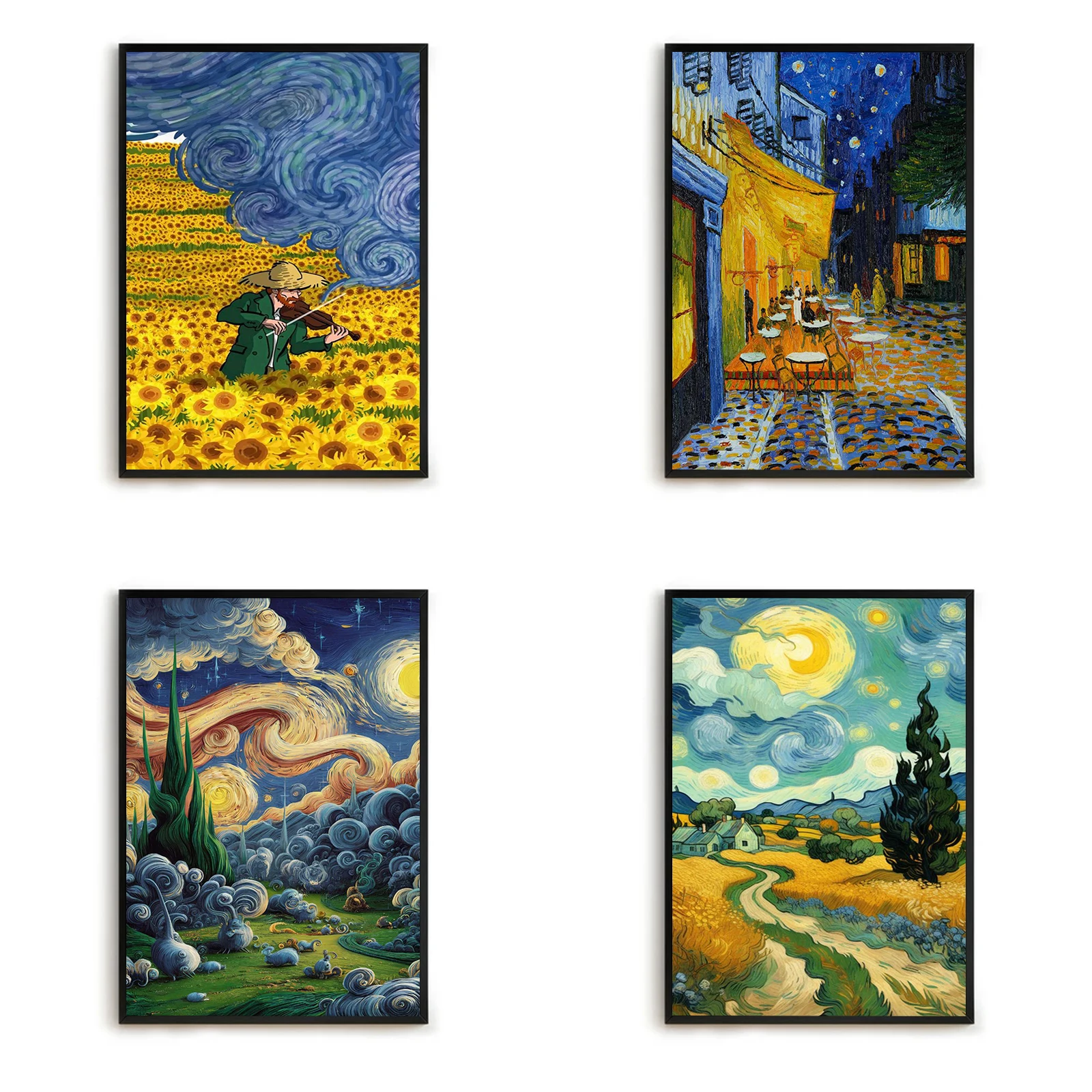 

Van Gogh Writings Prints and Posters Decorative Pictures for Living Room Interior Poster Canvas Wall Art Mural Painting Home the