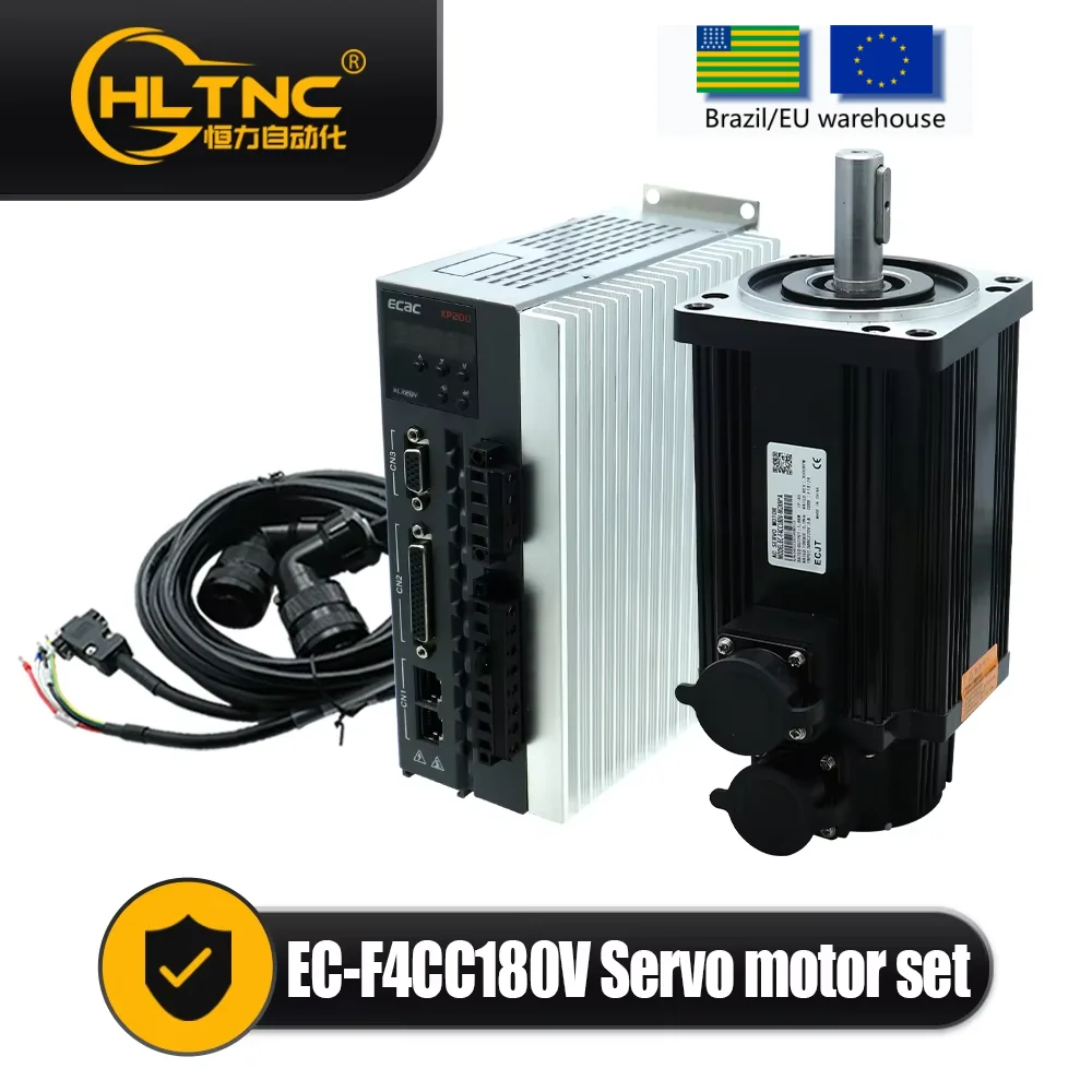 محرك سيرفو لجهاز التوجيه باستخدام الحاسب الآلي ، محرك أحادي الطور أو ثلاثي الطور ، كابلات RS485 3m ، 1.8 كيلو وات ، 3000 جزء في الدقيقة ، 6 نانومتر ، 110 إس جي-m06030 ، AC220V ، RPM #1