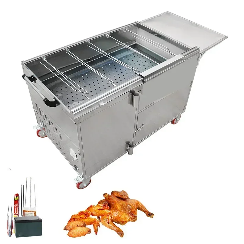 Hot SalesCommercial Rotary Electric Charcoal Chicken Roaster Yakitori Chicken Grill Machine Price