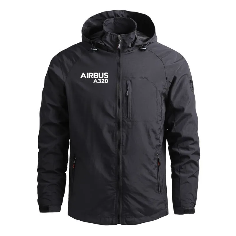 

New Pilots Airbus A320 Outerwear Casual Hooded Flight Aviation Windbreakers Lightweight Men Jackets Coats