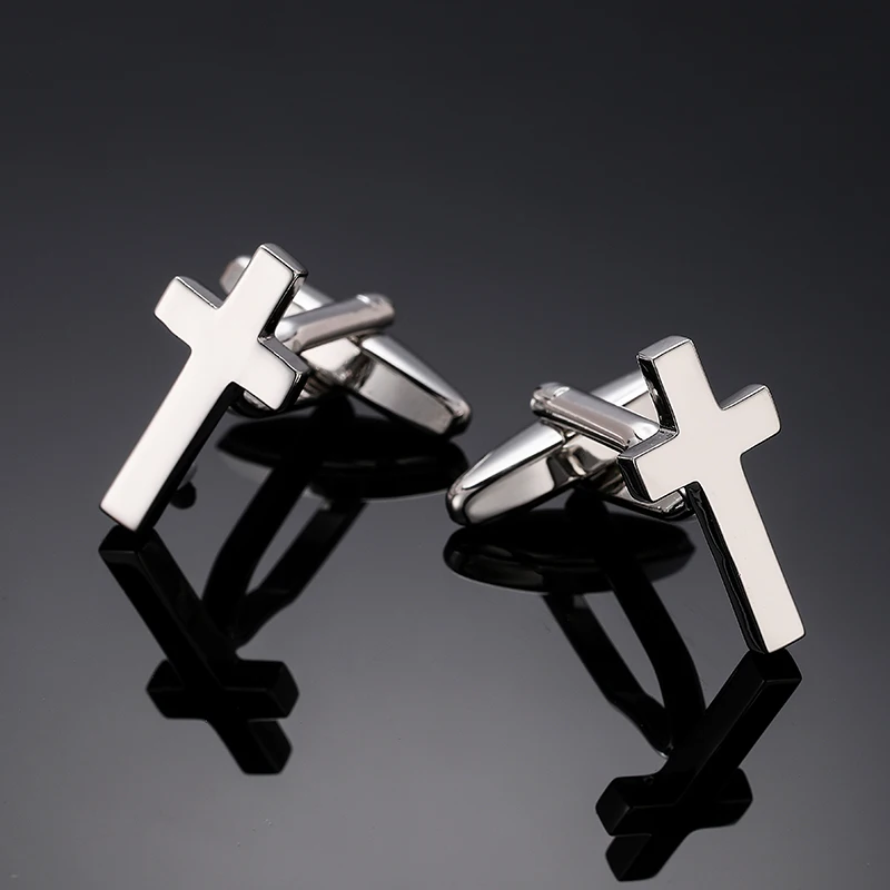 High quality masonic rose cross cufflinks Men's French Shirt Building Block Cufflinks, Factory Direct Sales