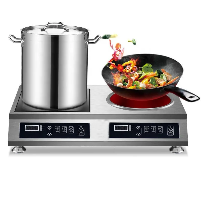 Stainless steel body 7000 Watt Commercial Electric induction Stove for restaurant hotel