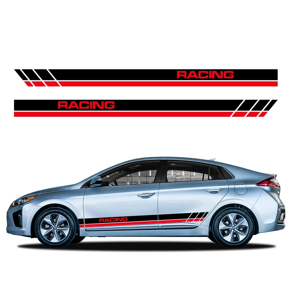 

2PCS Car Door Side Skirt Sticker Decor Car Sticker Custome Auto Accessories For Hyundai Ioniq 5 6 7 N Line 2021 2022 2023 2024