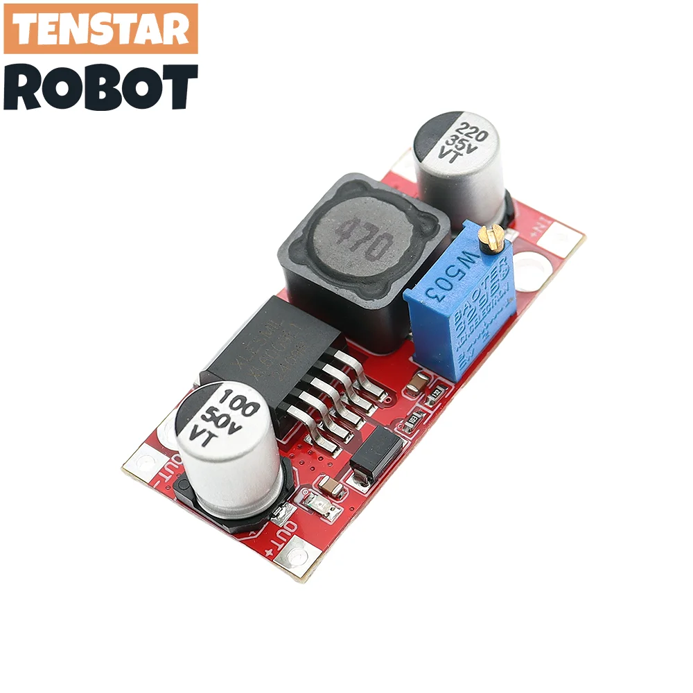 TENSTAR 3pcs XL6009 DC-DC Booster Module Red Board  5-40V 15W Power Supply Output Adjustable Super LM2577 Step-Up