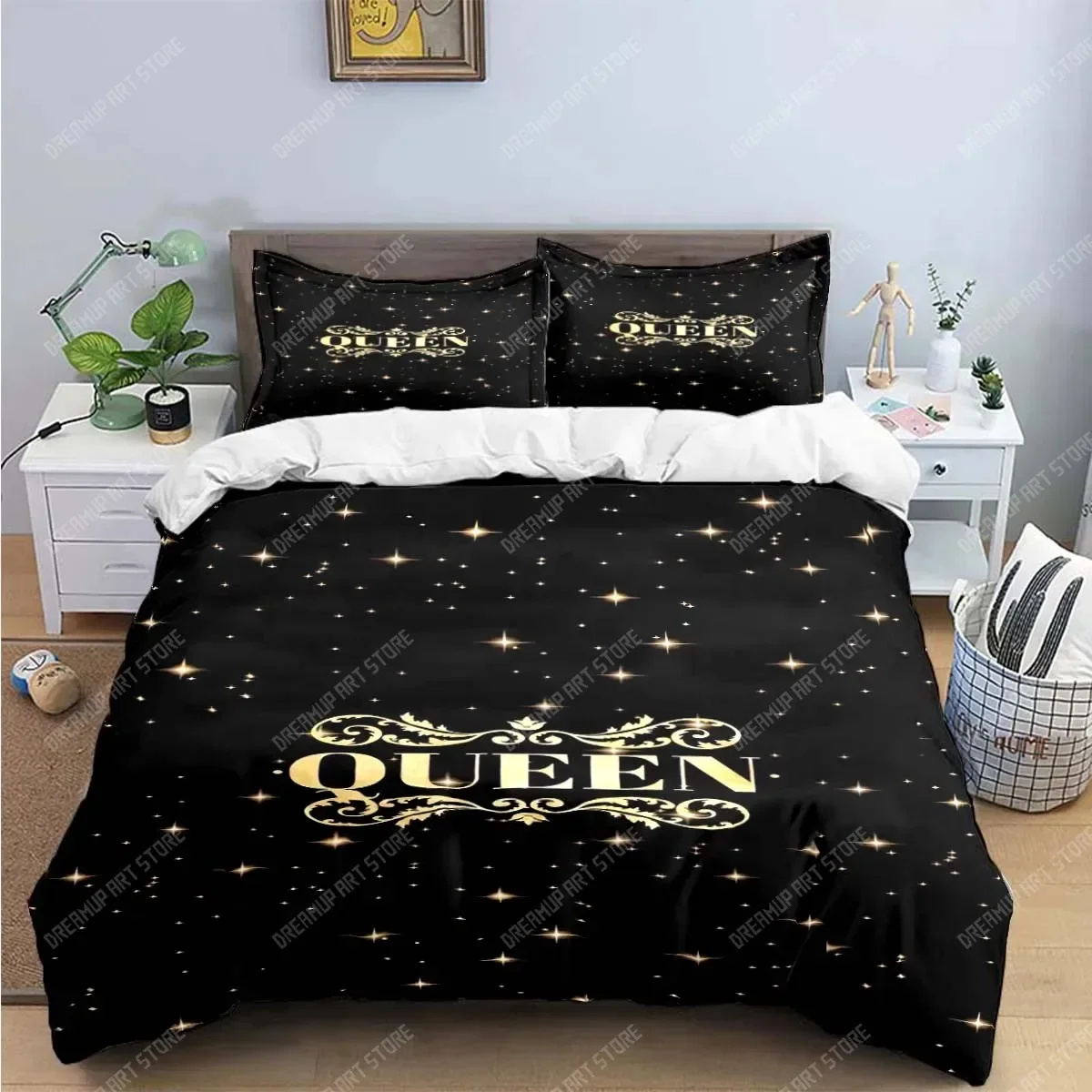 

Hot Sale Fashion King Queen Bedding Set Single Twin Full King Size Cute Animals Bed Linen Adults Teens Bedroom Luxury Gift