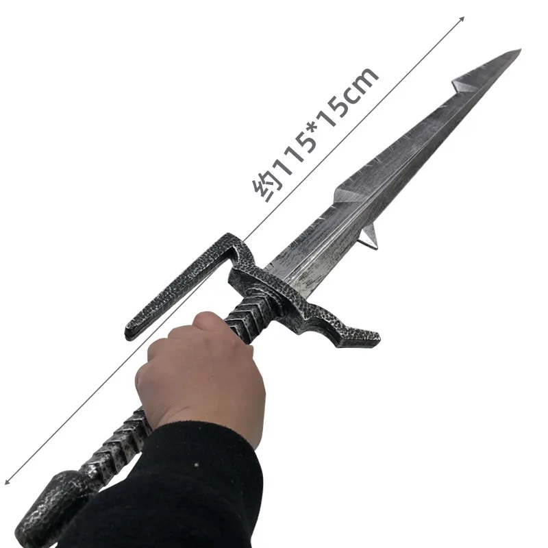 1:1 Cosplay Wild Hunt Sword Eredin Sword Weapon Prop Role Play Gift Safety PU Sparrowhawk Sword Alice White Wolf Sword Wizard