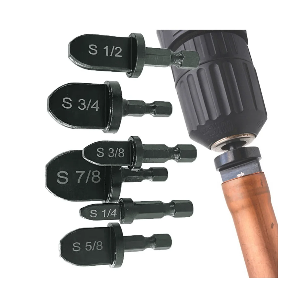 อุปกรณ์ขยายท่อทองแดงด้ามเครื่องปรับอากาศ6ชิ้น