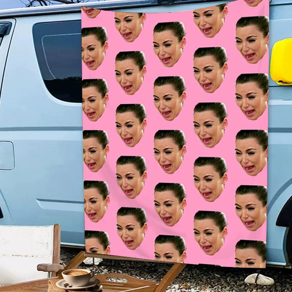 Actress flag High End Quality Living Room Home Banner Printing Artistic Atmosphere Style Camping K-Kim K-Kardashian