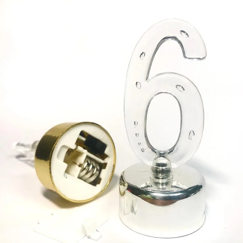 1PC Electronic Candles Multi Color Flashing Number LED Tea Light DIY Countdown Night Lamp for Wedding Anniversary Birthday Party