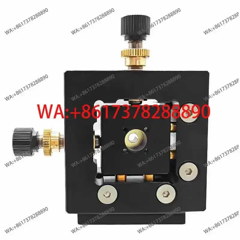 Manual Four-Dimensional Fiber Coupler Displacement Stage Pitch Translation Adjustment Frame Welding Type