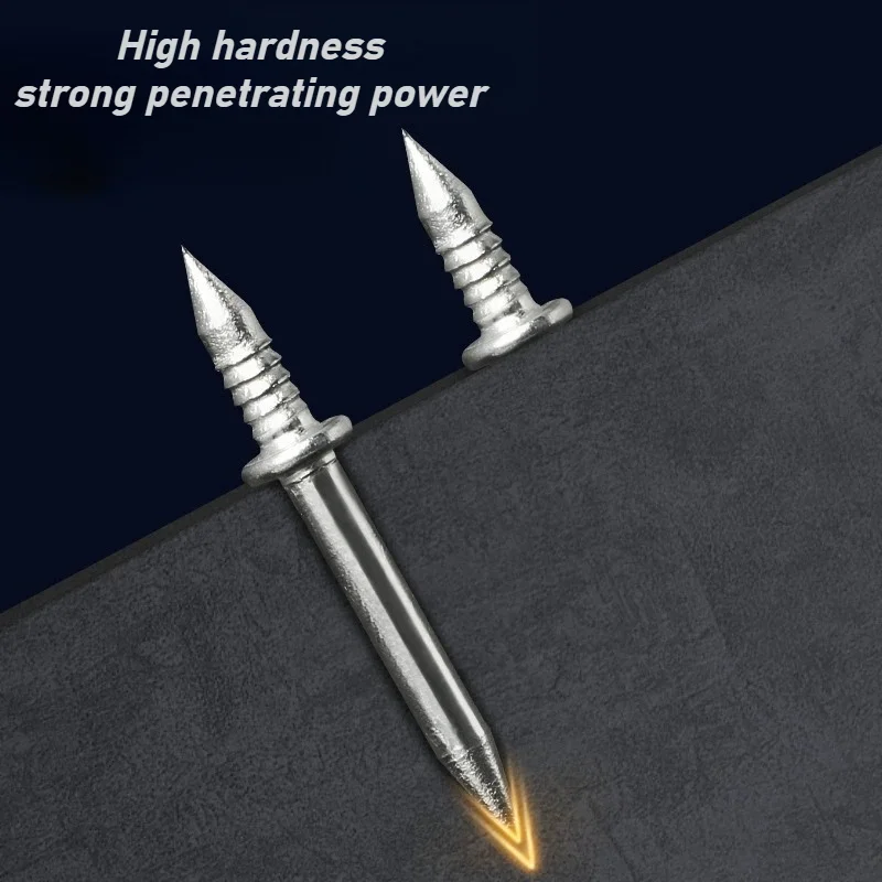 Galvanized Carbon Steel M2.5 Double Headed Nail/Sleeve Wood No Trace Fixator Woodworking Tool Seamless Nails With Pecific Sleeve