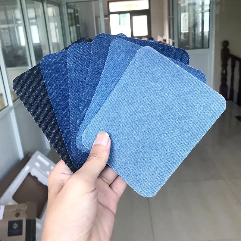 6 stücke Hülse Gegen Jeans Patch Eisen Auf Patches Reparatur Ellenbogen Knie Denim Patches Für Kleidung Denim Aufkleber Kleidung Zubehör