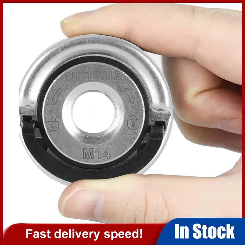 

1Pc M14 Thread Angle Grinder Self-Locking Pressing Plate Angle Grinder Pressing Plate Quick Release Flange Nut Power Chuck Tools