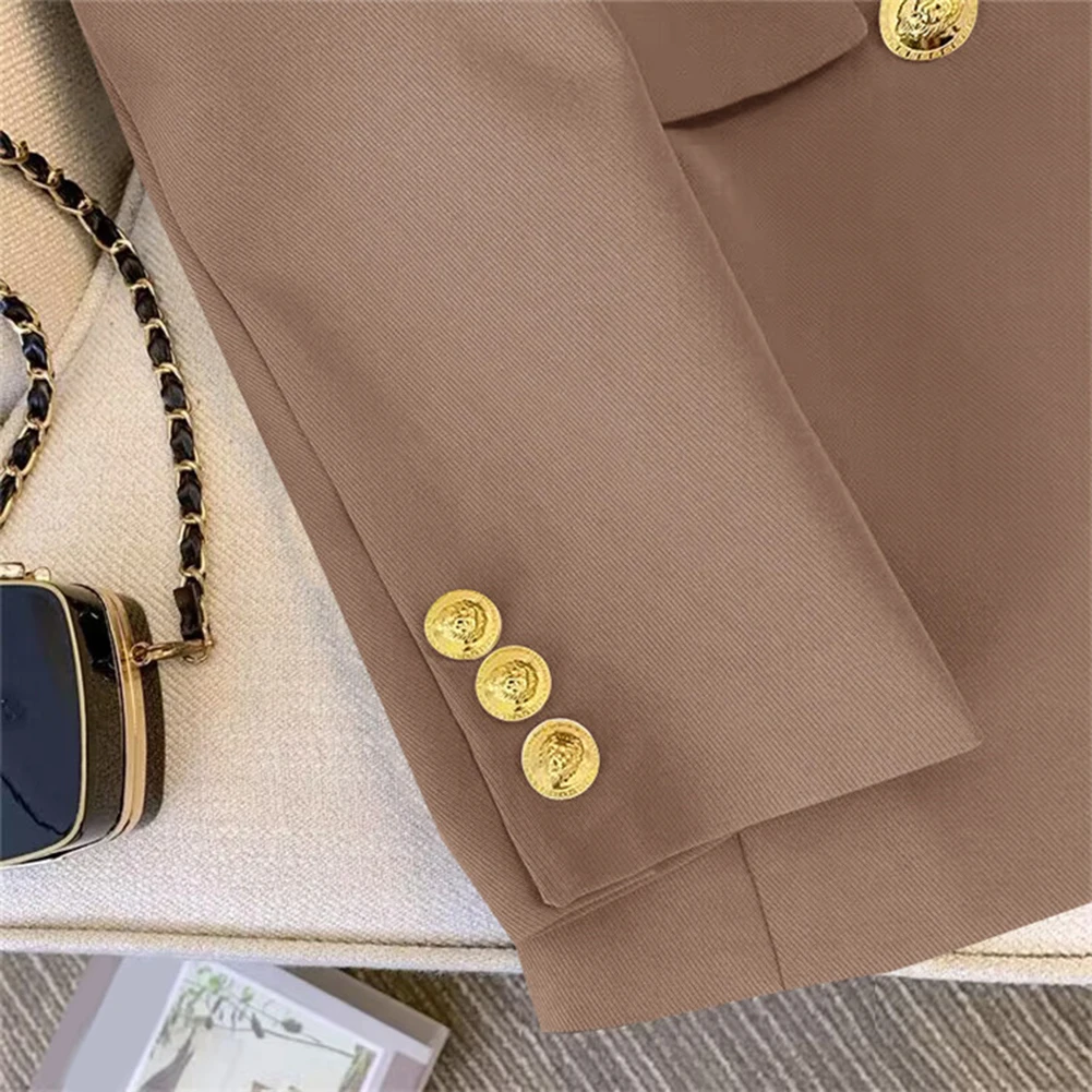 Blazer pour femmes élégant costume veste ample à manches longues veste automne tenue Beige mode décontracté coupe ample Blazer