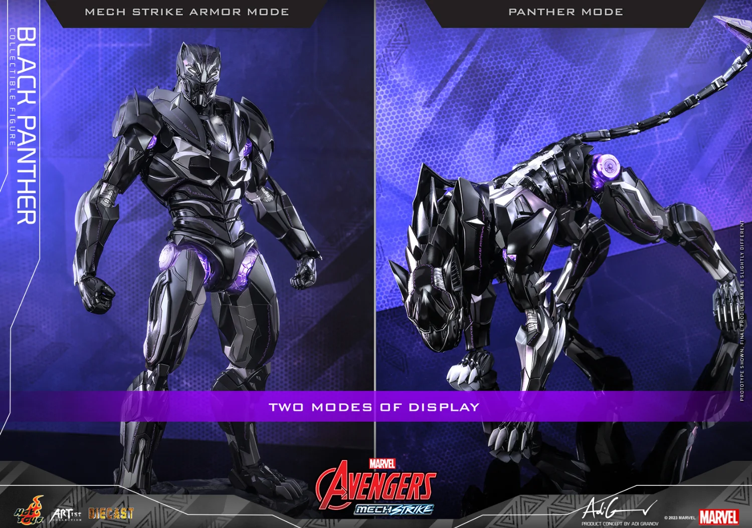 New Stock Original Hottoys 1/6 Ac05d55 The Avengers Mech Assault Version Black Panther Super Exquisite Action Figure Collectible