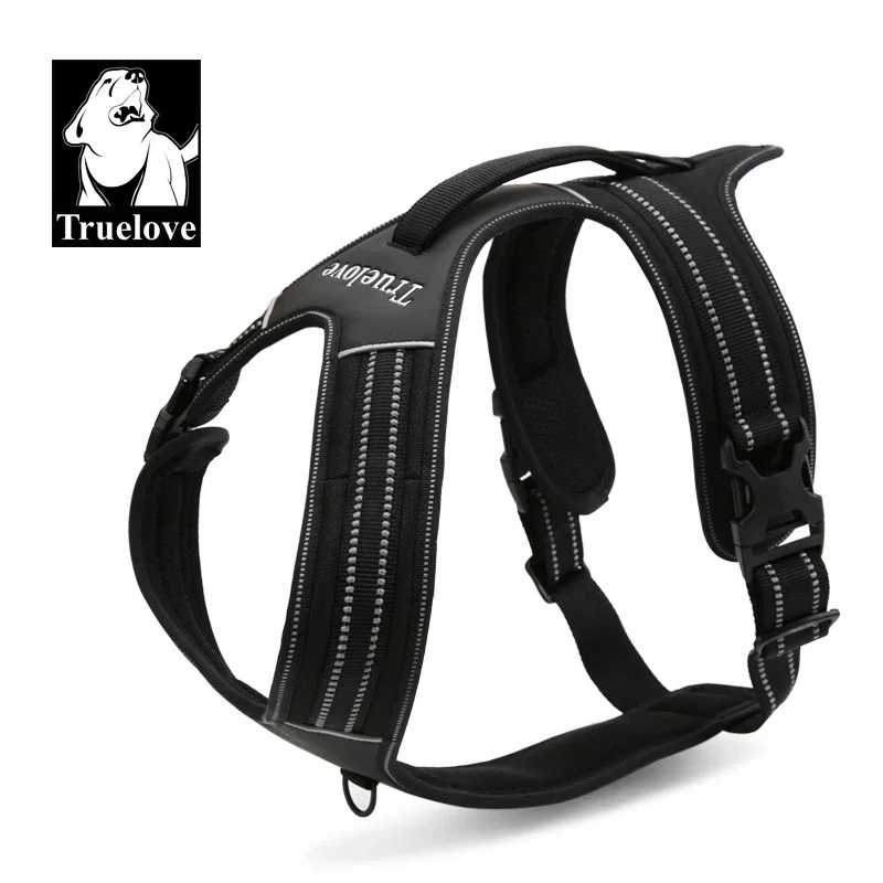 

Truelove Pet Dog Harness Reflective Nylon Fashion Adjustable Convenient Buckle No Pull Harness Pet Vest In Factory StockTLH5551