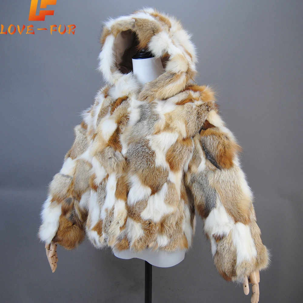 

Fashion Natural Fox Fur Coat Sleeve Fur Real Fox Fur Natural Raccoon Winter Women Fur Coat High Quality Silver Fox Fed Fox Fur