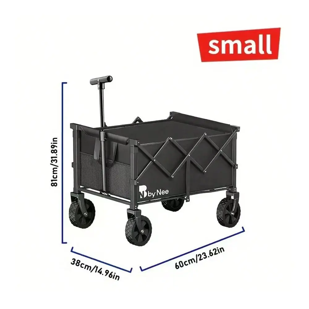 

Тележка для кемпинга и покупок BY NEE 330650 Lbs большой грузоподъемности, вседорожная складная ручная тележка, многофункциональная для кемпинга, садоводства, пляжа
