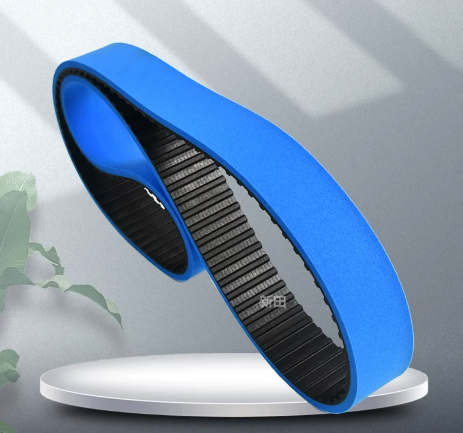 Customized-Toothed synchronous belt with blue cloth sponge, high-density sponge conveyor belt for bottle clamping machine