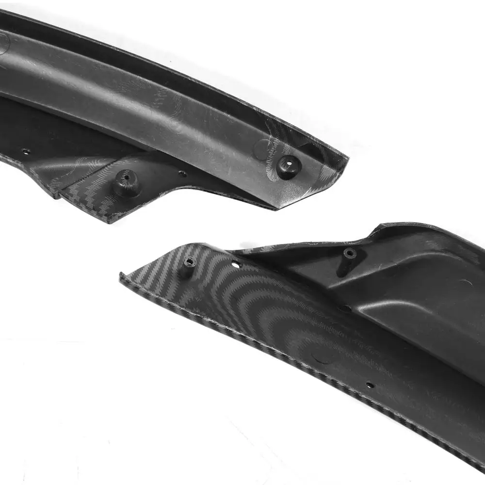 Spoiler per paraurti anteriore per Tesla Model Y 2020-2022 PP in fibra di carbonio Look anteriore inferiore paraurti Protector Guard Cover Body Kit