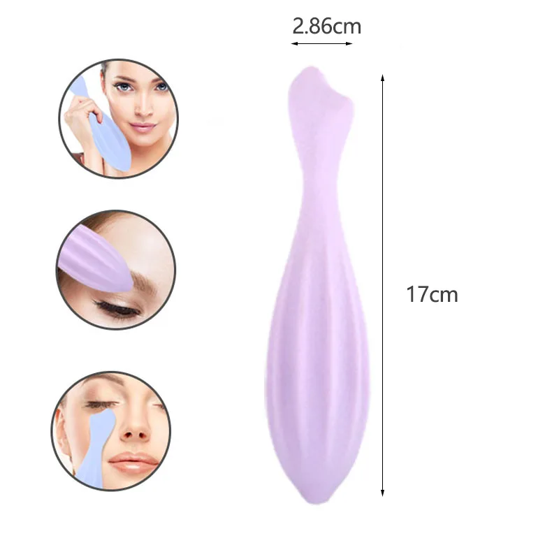 Alwafore Face Roller para rosto e olhos, Beauty Roller Tools, Gua Sha Face Massage, Silicone Face Roller, Skin Care Tool