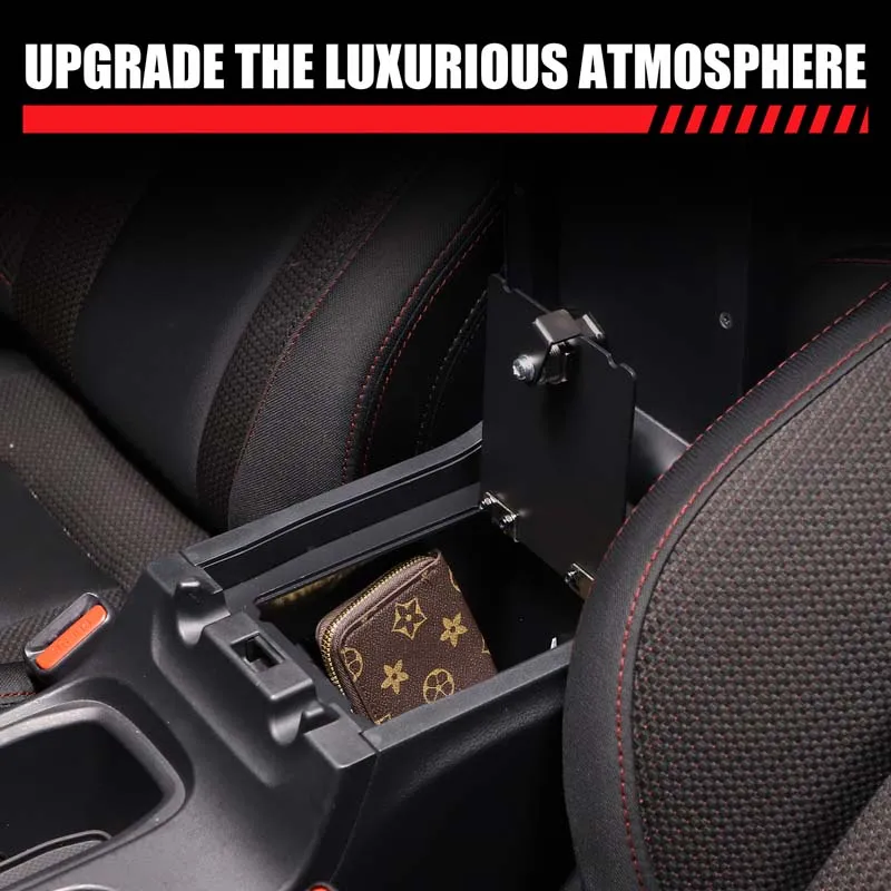 For Subaru WRX/Levorg 2022-2025 Car Armrest Safe BoxAccessories Aluminum Alloy Armrest Storage Privacy Protection Accessories