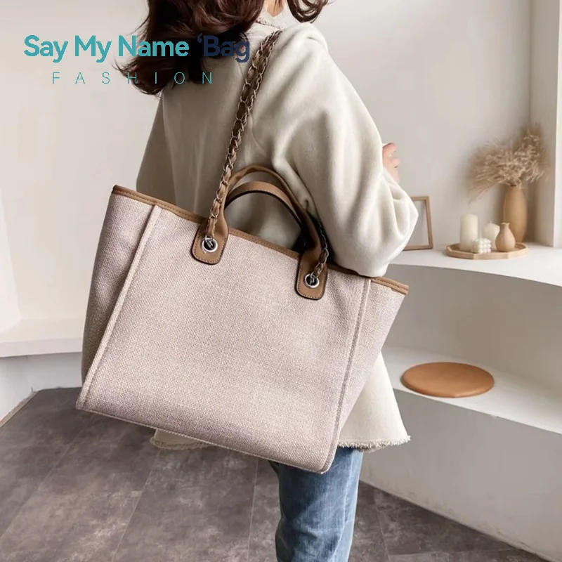 Luxury Versatile Crossbody Bag Handbags Shouder Bag High Quality Women Canvas Handbags Large Capacity Chain Ladies Shoulder Bag