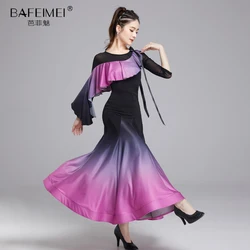 2022 Newest Ballroom Dance Competition Dress Ballroom Waltz Dresses Standard Women Dress 9021