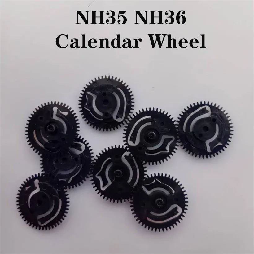 

Watch Accessories Movement Suitable For NH36 NH35 Mechanical Movement Calendar Wheel Plastic Black Calendar Wheel Loose Parts