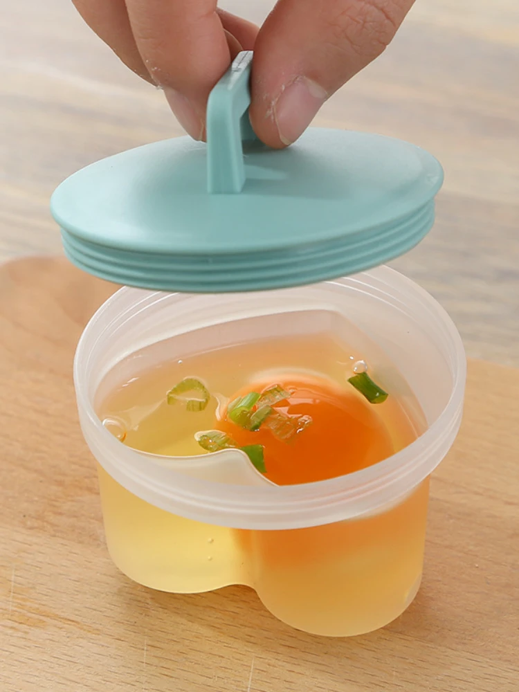 4pcs/set Food Grade Soft Silicone Egg Poacher Breakfast Steamed Egg Mould Cook Poach Cup Kitchen Cooking Tools Oil brush Free