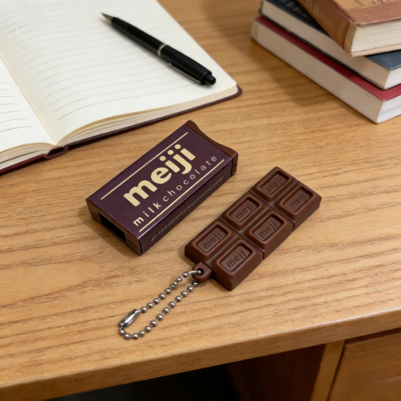 Limited Edition Chocolate Stress Relief Fidget Toys Keychain Cute Backpack Pendant Fun Play Food Decompression for Kids Adults