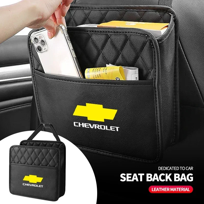 Car Seat Back Storage Bag Multi-function Seat Hanging Bag For Chevrolet Trax Niva Avalanche Orlando kalos Equinox Accessories