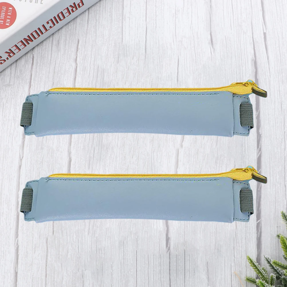 

2 Pcs High-end Custom Pen Bag Protective Pens Pouch Pencil Case School Simple