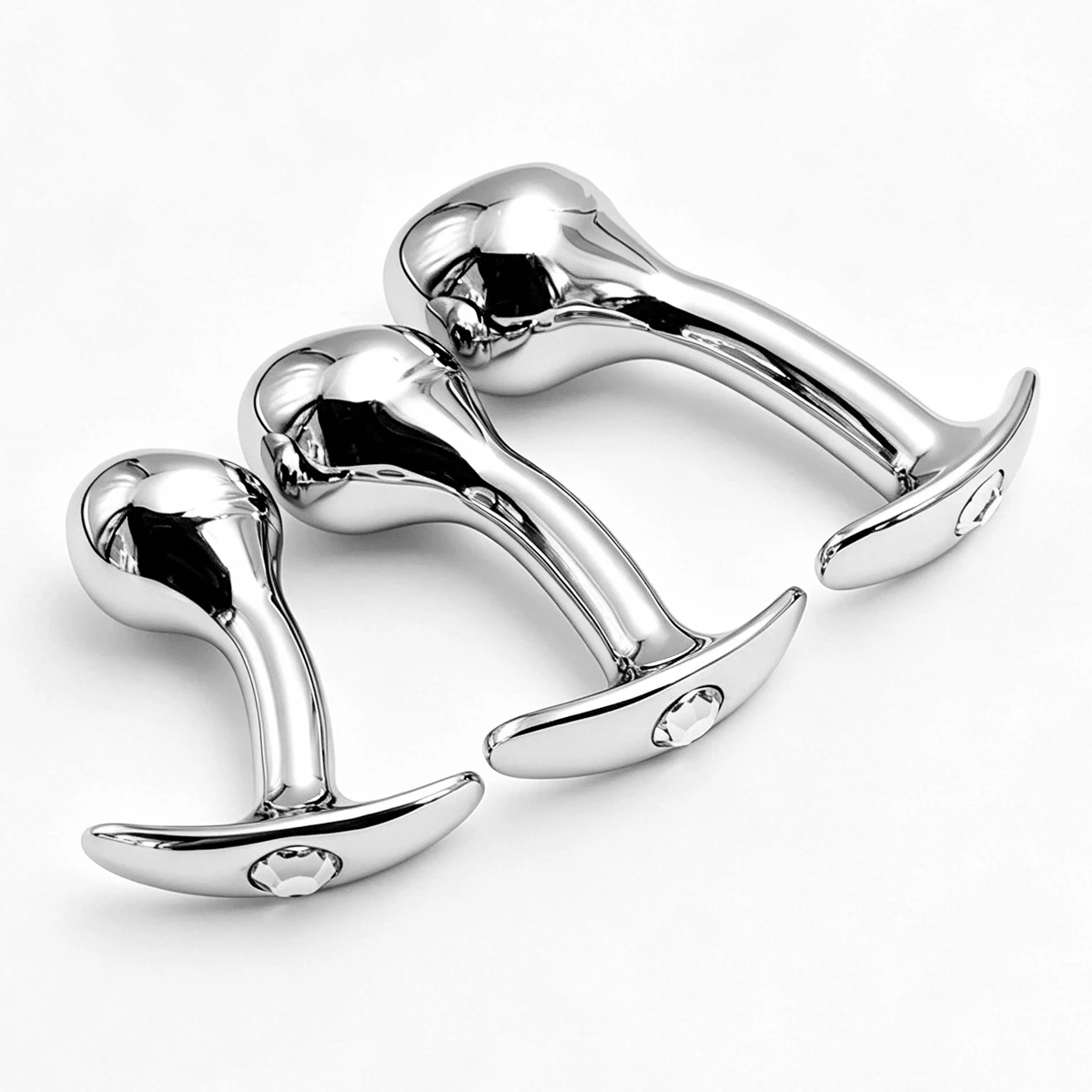 Metal Dildo Anal Plug Gem Base Butt Plug Outdoor Wear Anchor Close-Fitting Design Male and Female Masturbators Adult Sex Toys view 3
