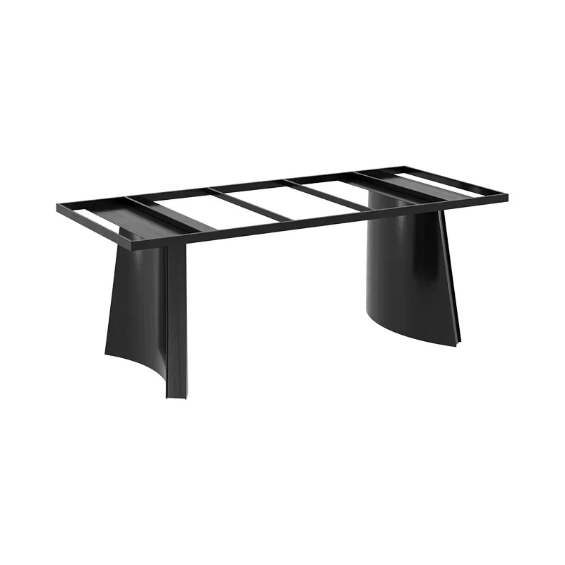 

Stainless steel brushed table foot dining leg bracket rock slab marble tea leg curved base