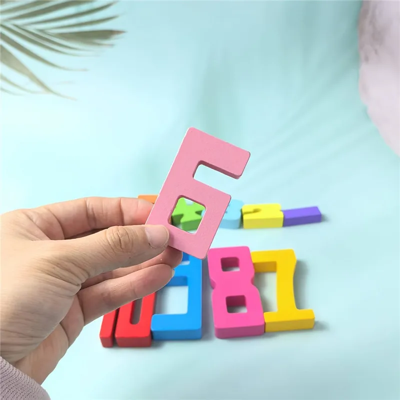 10/20 قطعة كتل تعليمية خشبية مصممة للعب الإبداعي والمساعدة في التعرف على الألوان ومثالية لمفاهيم الرياضيات الأساسية