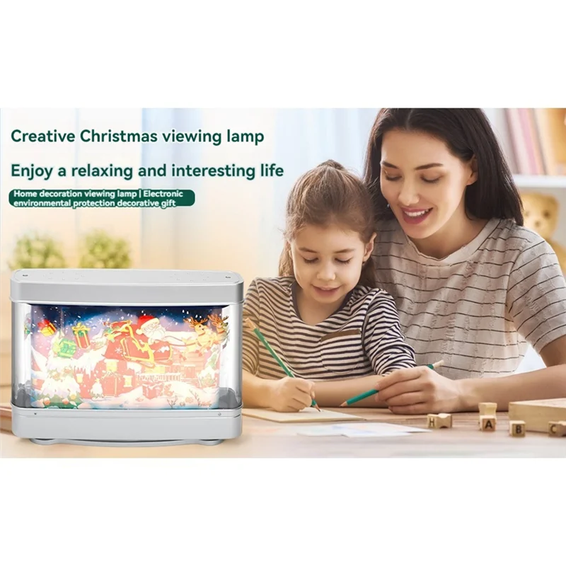 AB09-USB Luce per acquario Decorazione per acquario Luce notturna Lampada da tavolo a LED dinamica virtuale Regalo carino per la decorazione della stanza