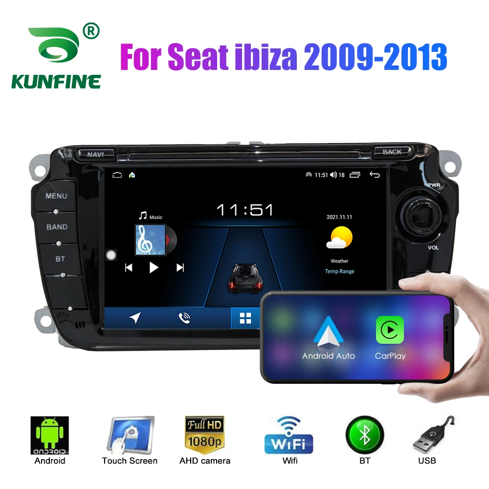 

2 Din Android Car Radio For Seat ibiza 2009-2013 Car Stereo Automotive Multimedia Video DVD Player GPS Navigation Carplay